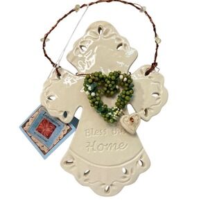 Ceramic Cross New Home Decor Gift Impressions Carol Jones Decor White